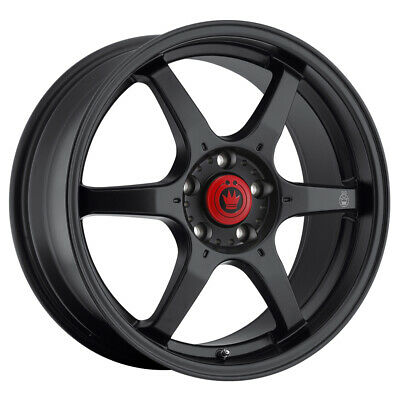 15x6.5 Konig Backbone Matte Black 4x100 ET38 Wheel Rim