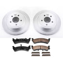 PowerStop Genuine Geomet Coated Rotor and Low-Dust Ceramic Brake Pad Kit