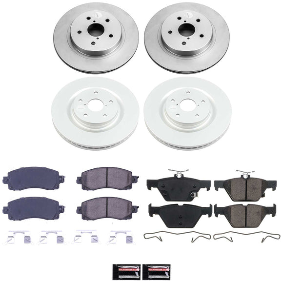 Genuine Geomet Coated Rotor and Low-Dust Ceramic Brake Pad Kit