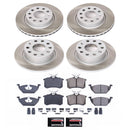 PowerStop Semi-Coated Rotor and Low-Dust Ceramic Brake Pad Kit
