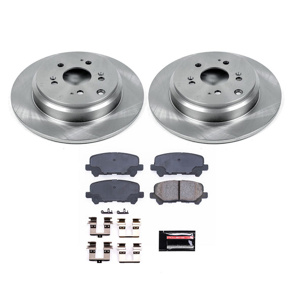 PowerStop OE Stock Replacement Low-Dust Ceramic Brake Pad and Rotor Kit