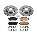 PowerStop OE Stock Replacement Low-Dust Ceramic Brake Pad and Rotor Kit