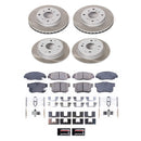 PowerStop Semi-Coated Rotor and Low-Dust Ceramic Brake Pad Kit