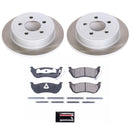 PowerStop Semi-Coated Rotor and Low-Dust Ceramic Brake Pad Kit