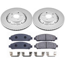 PowerStop Genuine Geomet Coated Rotor and Low-Dust Ceramic Brake Pad Kit