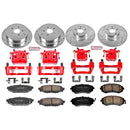PowerStop Z23 Daily Driver Carbon-Fiber Ceramic Pads Drilled & Slotted Rotor & C
