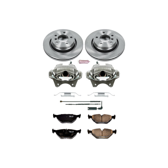 PowerStop OE Stock Replacement Low-Dust Ceramic Brake Pad, Rotor and Caliper Kit