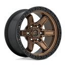 17X9 Fuel D699 KICKER Matte Bronze Black Bead Ring 6X139.7 ET1 wheel/rim