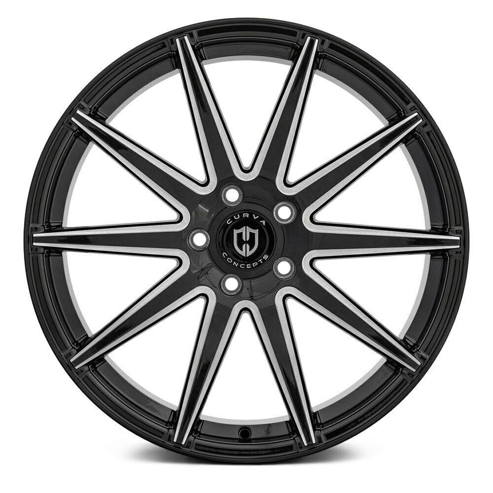 20x10.5 Curva C49 Gloss Black Milled 5x112 ET40 wheel/rim