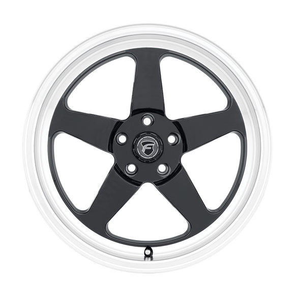 17x5 Forgestar D5 Drag Black Machined 5x120.65 5x4.75 ET-26 Wheel Rim