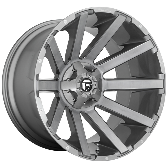 20x9 Fuel Off-Road D714 Contra Platinum Brushed Gunmetal 6x135 ET2 Wheel