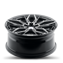 20x9 Sapphire Luxury Alloys SX07-07 Gloss Black Machined 5x115 ET35 CB73 Wheel