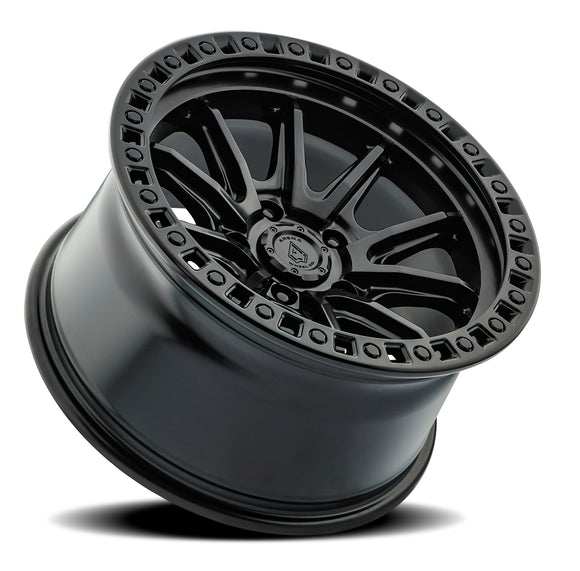 17x9 Arena Wheel Mission Satin Black Wheel 5x127 ET-12 CB71.5