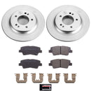 PowerStop Genuine Geomet Coated Rotor and Low-Dust Ceramic Brake Pad Kit