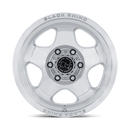 17X8 Black Rhino BR031 Sol Gloss Silver Machined Face 6X114.3 ET20 Wheel Rim