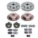 PowerStop OE Stock Replacement Low-Dust Ceramic Brake Pad, Rotor and Caliper Kit