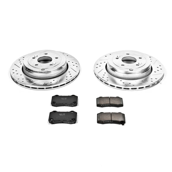 PowerStop Z23 Daily Driver Carbon-Fiber Ceramic Brake Pad and Drilled & Slotted