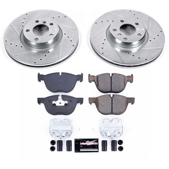PowerStop Z23 Daily Driver Carbon-Fiber Ceramic Brake Pad and Drilled & Slotted