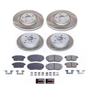 PowerStop Semi-Coated Rotor and Low-Dust Ceramic Brake Pad Kit