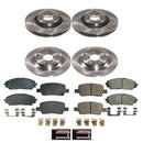 PowerStop OE Stock Replacement Low-Dust Ceramic Brake Pad and Rotor Kit