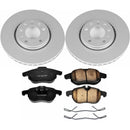 PowerStop Genuine Geomet Coated Rotor and Carbon-Fiber Ceramic Brake Pad Kit
