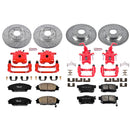 PowerStop Z23 Daily Driver Carbon-Fiber Ceramic Pads Drilled & Slotted Rotor & C