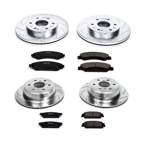 PowerStop Z23 Daily Driver Carbon-Fiber Ceramic Brake Pad and Drilled & Slotted