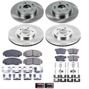 PowerStop OE Stock Replacement Low-Dust Ceramic Brake Pad and Rotor Kit