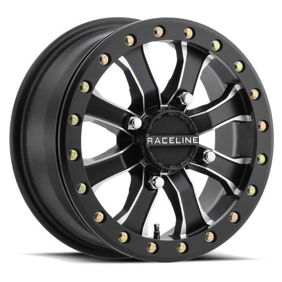 14x6 Raceline 860M Gloss Black Machined 5x114.3 5x4.5 ET Wheel Rim
