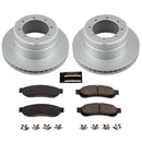 PowerStop Genuine Geomet Coated Rotor and Low-Dust Ceramic Brake Pad Kit