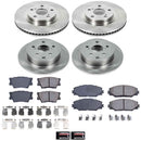 PowerStop OE Stock Replacement Low-Dust Ceramic Brake Pad and Rotor Kit
