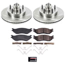 PowerStop OE Stock Replacement Low-Dust Ceramic Brake Pad and Rotor Kit