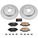 PowerStop Genuine Geomet Coated Rotor and Low-Dust Ceramic Brake Pad Kit