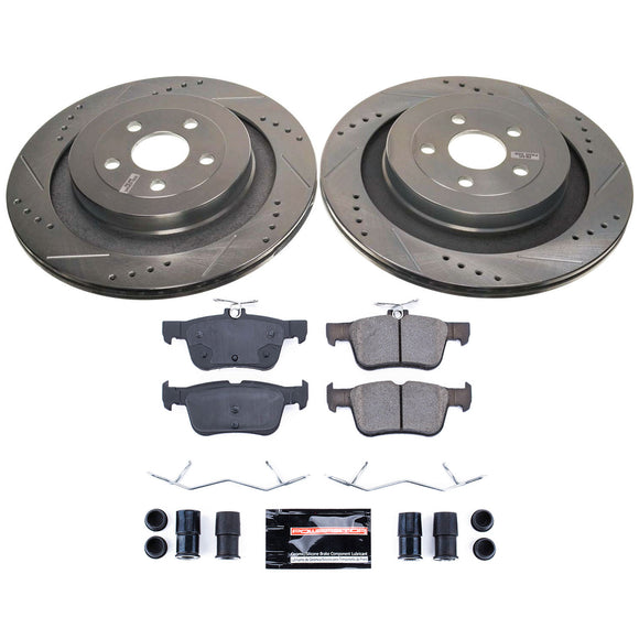 PowerStop Z23 Daily Driver Carbon-Fiber Ceramic Brake Pad and Drilled & Slotted