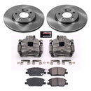 PowerStop OE Stock Replacement Low-Dust Ceramic Brake Pad, Rotor and Caliper Kit