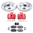 PowerStop Z23 Daily Driver Carbon-Fiber Ceramic Pads Drilled & Slotted Rotor & C