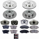 PowerStop OE Stock Replacement Low-Dust Ceramic Brake Pad, Rotor and Caliper Kit