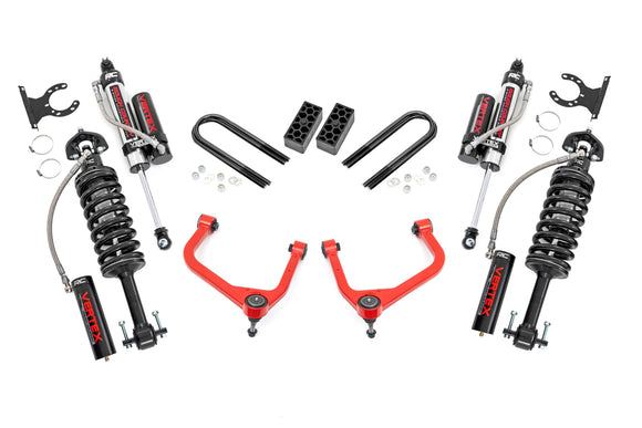 Rough Country Red 3.5 Inch Lift Kit for 25-26 Chevy Silverado 1500