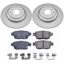 PowerStop Genuine Geomet Coated Rotor and Low-Dust Ceramic Brake Pad Kit