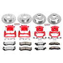 PowerStop Z36 Truck and SUV Ceramic Brake Pad, Drilled & Slotted Rotor, and Cali