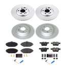 PowerStop Genuine Geomet Coated Rotor and Carbon-Fiber Ceramic Brake Pad Kit