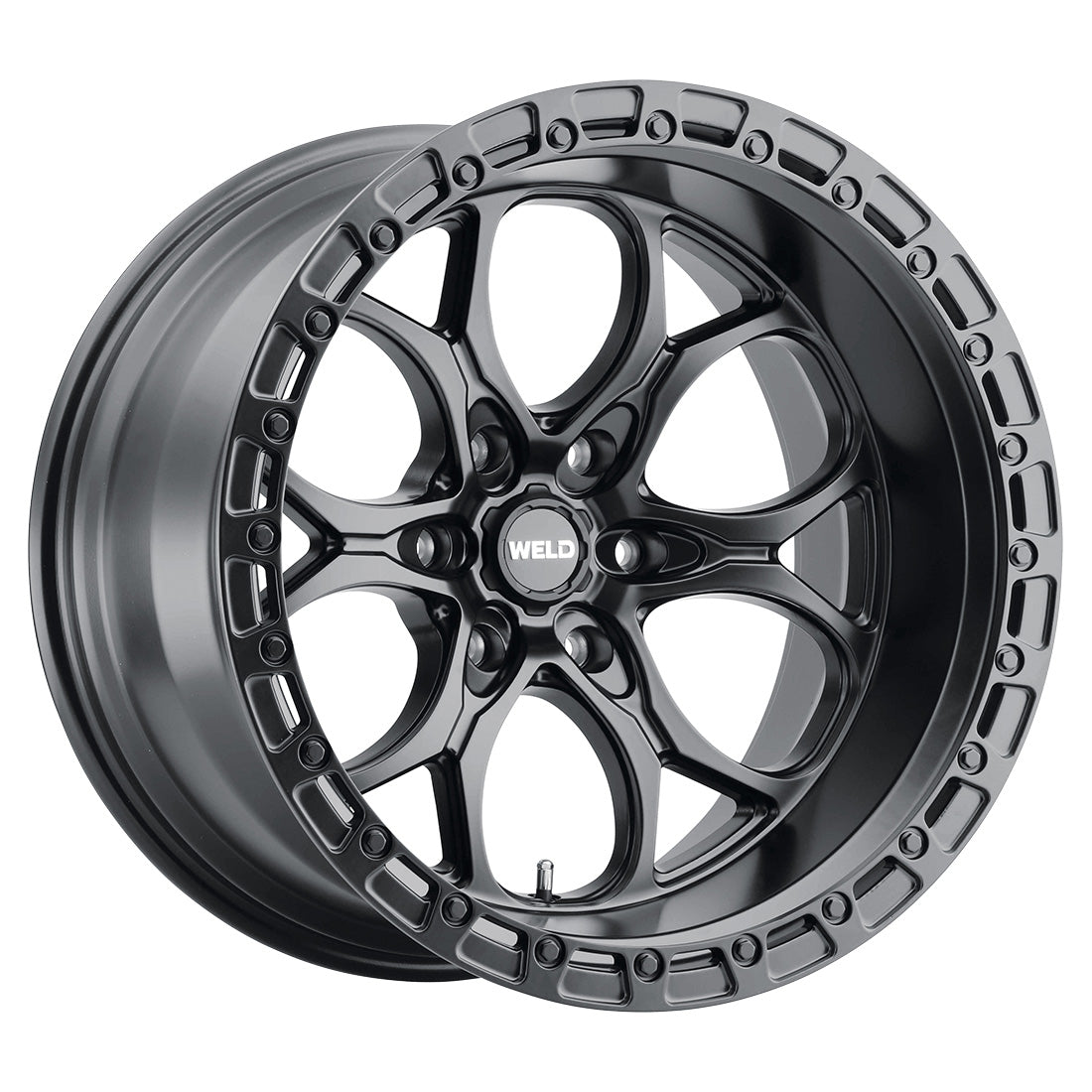 20x10 WELD Off-Road Ledge Six Satin Black 6x135 ET-18 CB87.1 Wheel Rim