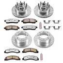 PowerStop Z36 Carbon-Fiber Ceramic Brake Pad with Drilled and Slotted Rotor Kit