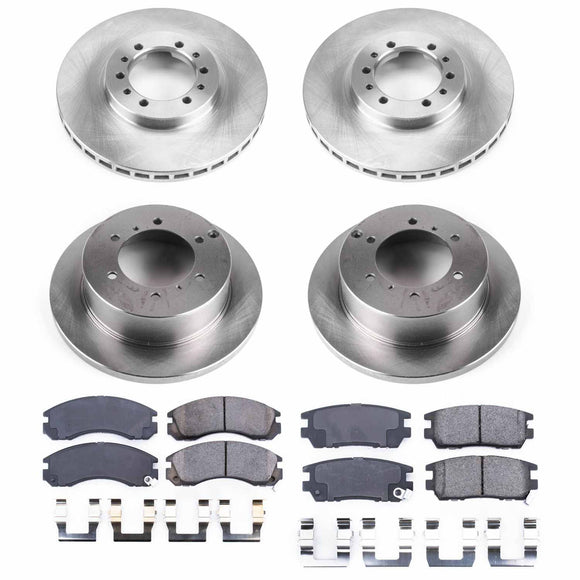 PowerStop OE Stock Replacement Low-Dust Ceramic Brake Pad and Rotor Kit