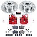 PowerStop Z23 Daily Driver Carbon-Fiber Ceramic Pads Drilled & Slotted Rotor & C
