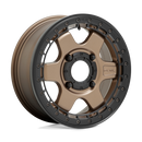15X6 Fuel UTV D924 BLOCK Beadlock MT-BRZ BLK-RING 4X137 ET38 wheel/rim