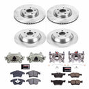 PowerStop OE Stock Replacement Low-Dust Ceramic Brake Pad, Rotor and Caliper Kit