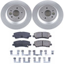 PowerStop Genuine Geomet Coated Rotor and Low-Dust Ceramic Brake Pad Kit