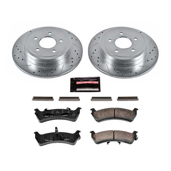 PowerStop Z23 Daily Driver Carbon-Fiber Ceramic Brake Pad and Drilled & Slotted