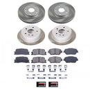 PowerStop Semi-Coated Rotor and Low-Dust Ceramic Brake Pad Kit